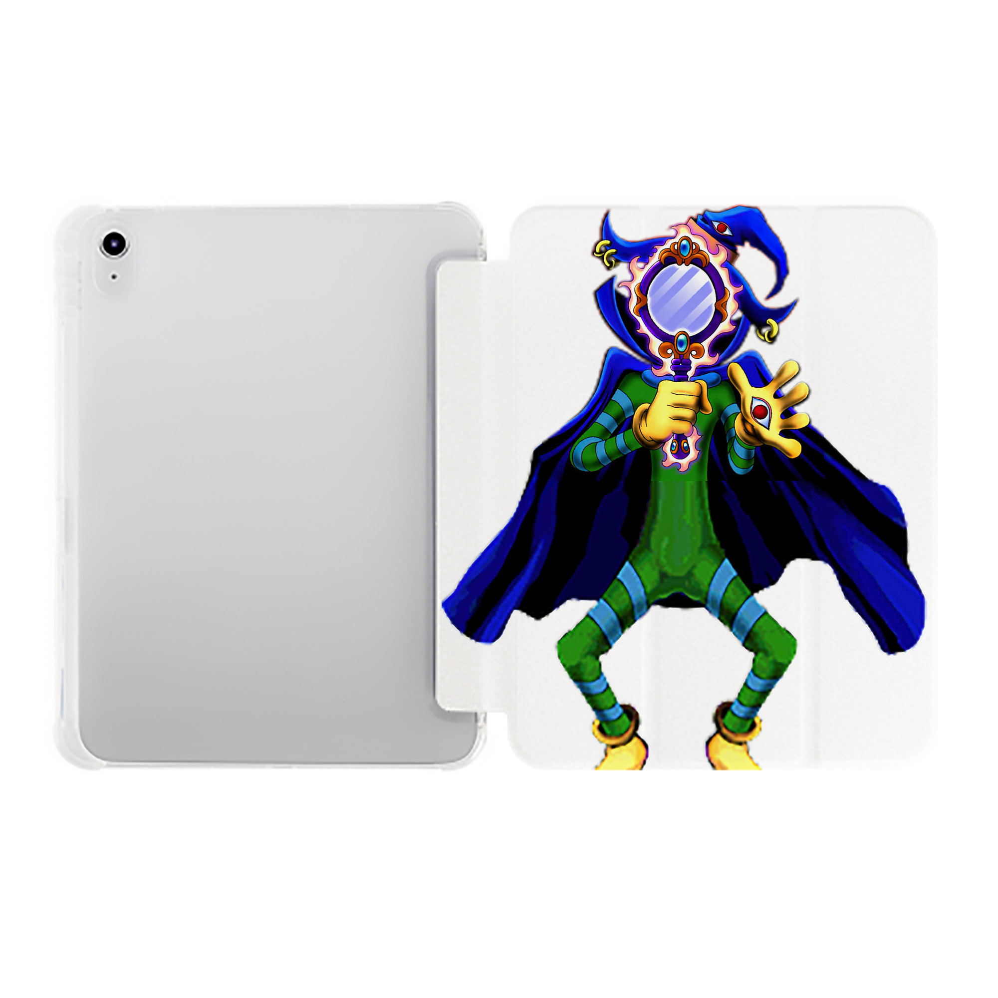 （画像用） 遊☆戯☆王 Yu-Gi-Oh! IPad ケース ペン収納付き 三つ折りスタンド PUレザー×シリコン 対応機種9.5/10.5/10.9インチ